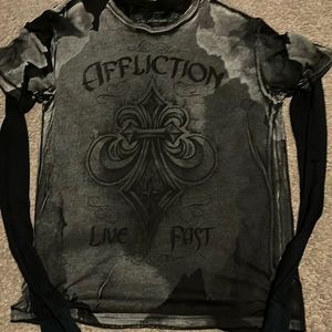 Men’s Affliction long sleeve shirt 3XL